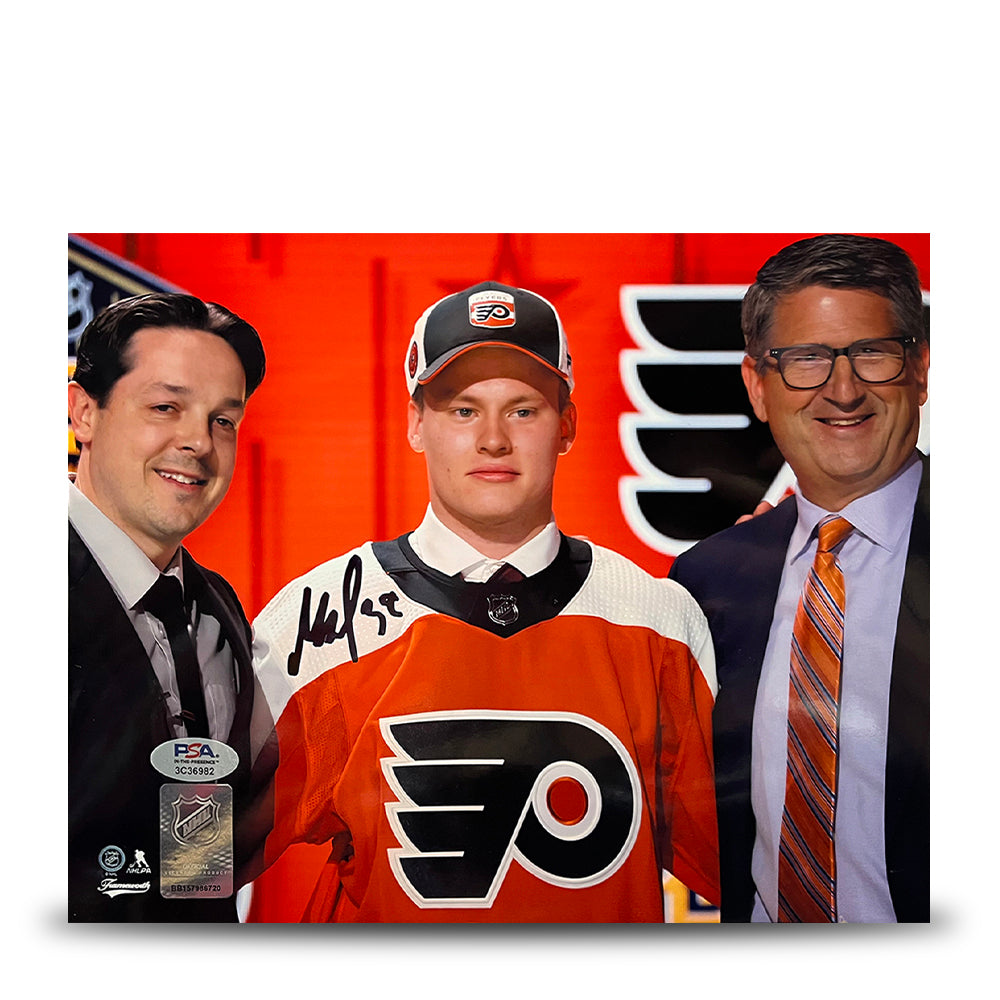 Matvei Michkov 2023 NHL Draft Philadelphia Flyers Autographed 16" x 20" Hockey Photo