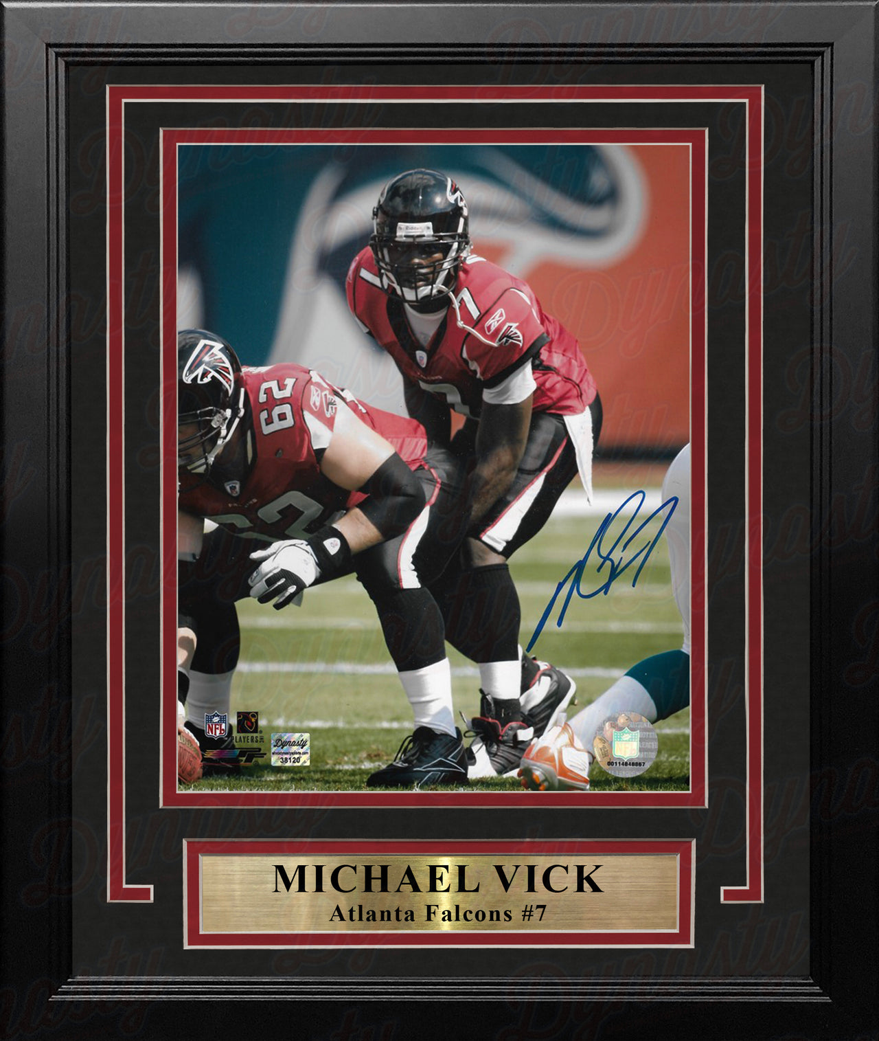 Michael Vick Under Center Atlanta Falcons Autographed 8" x 10" Framed Football Photo