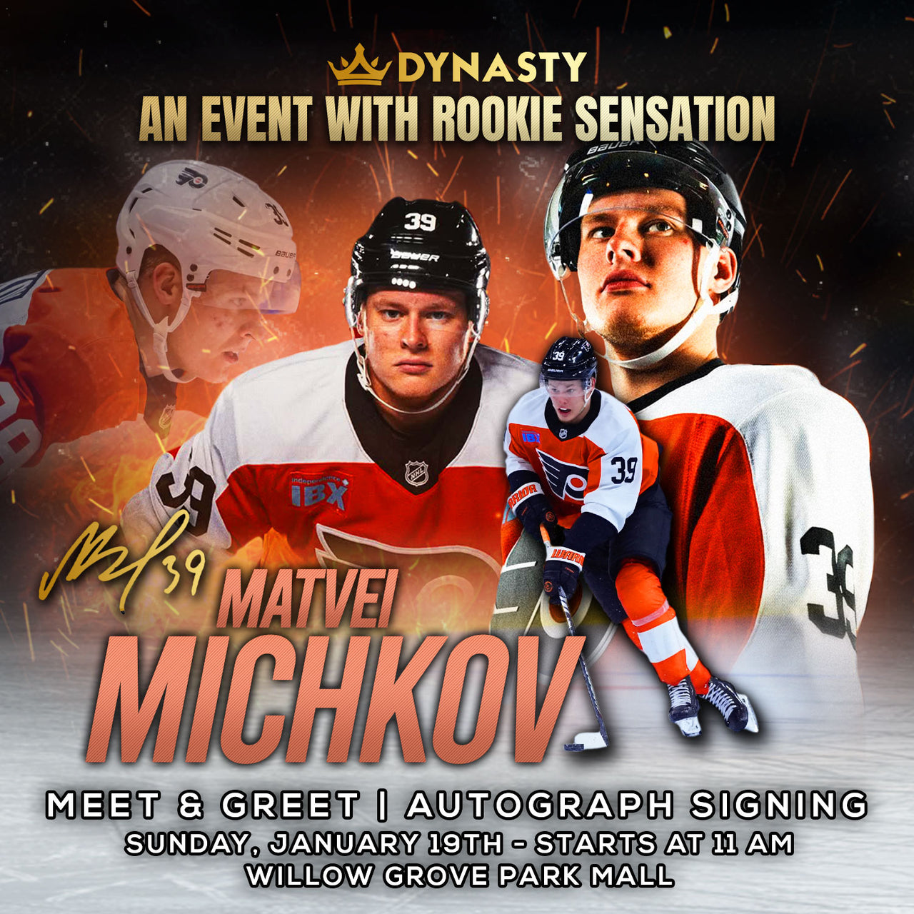 Matvei Michkov Rookie Sensation Experience Tickets