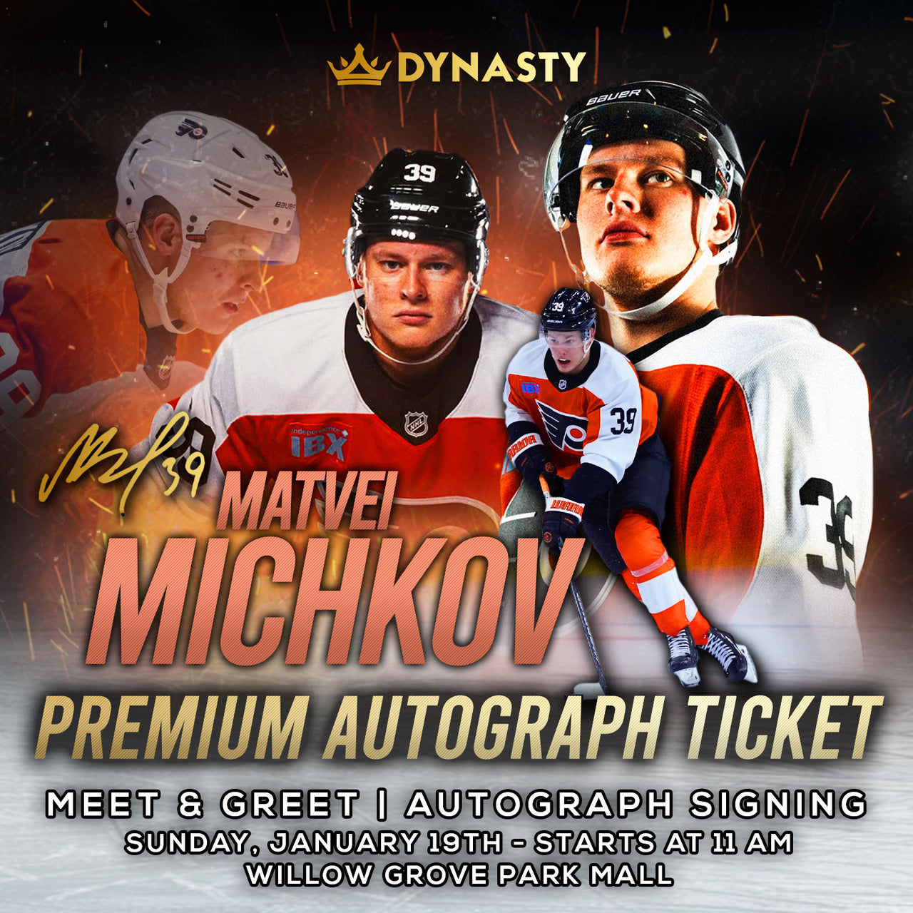 Matvei Michkov Rookie Sensation Experience Tickets