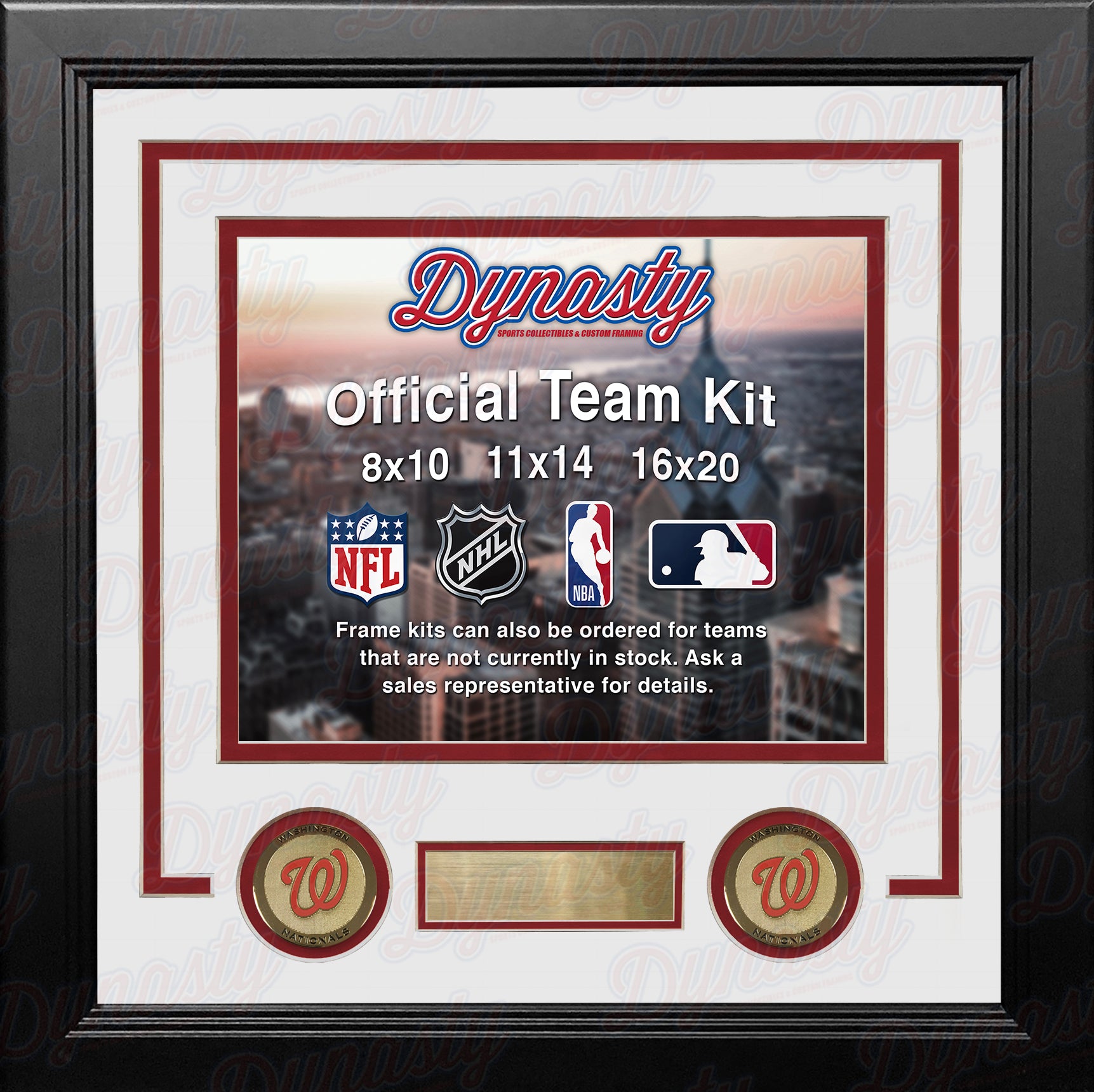 Atlanta Braves Custom MLB Baseball 11x14 Picture Frame Kit (Multiple Colors)