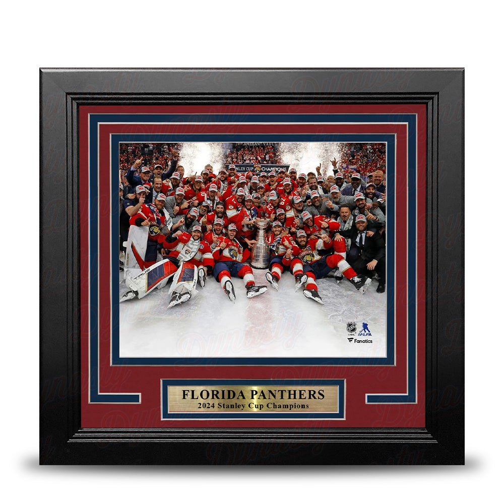 Florida Panthers 2024 Stanley Cup Champions Team Celebration 8" x 10" Framed Hockey Photo