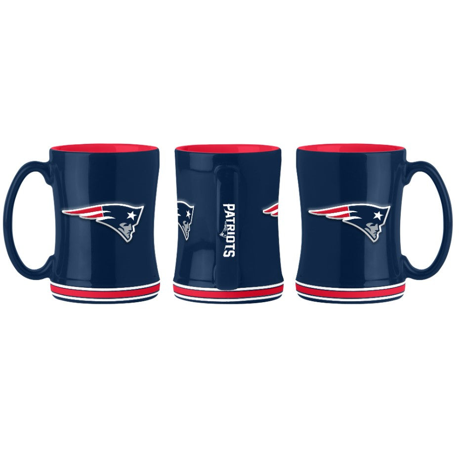 New England Patriots Logo Relief Coffee Mug