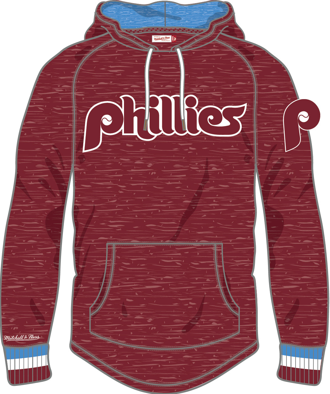 Philadelphia Phillies Mitchell & Ness Colorblocked Fleece Pullover