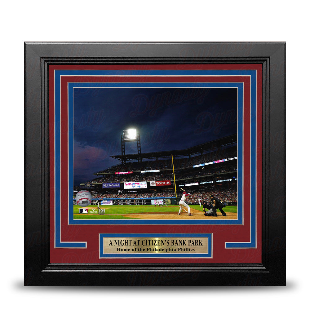 Night at Citizen's Bank Philadelphia Phillies 8" x 10" Framed Baseball Stadium Photo