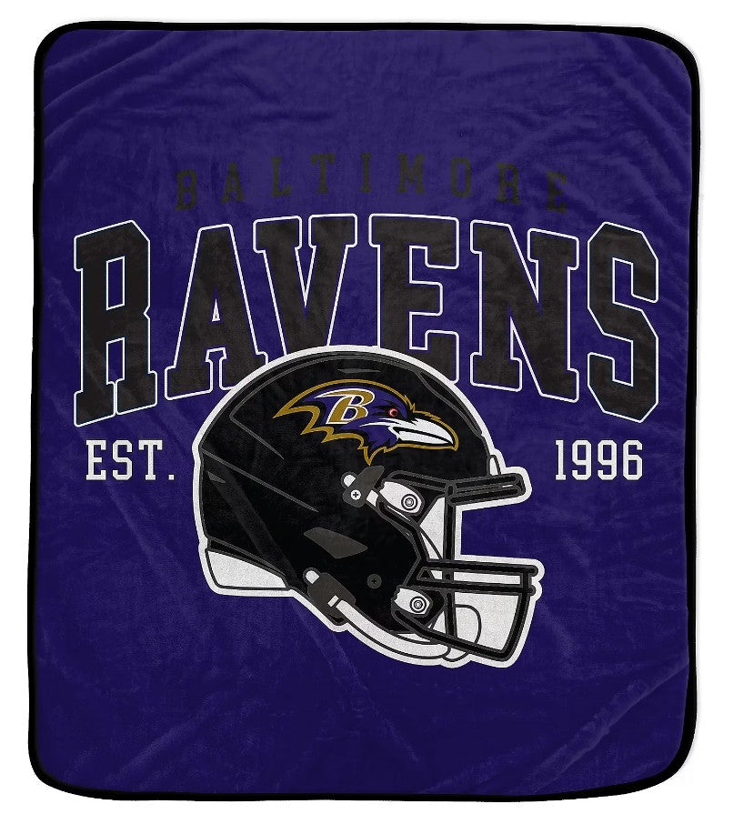 Baltimore Ravens 50" x 60" Vintage Arch Block Blanket