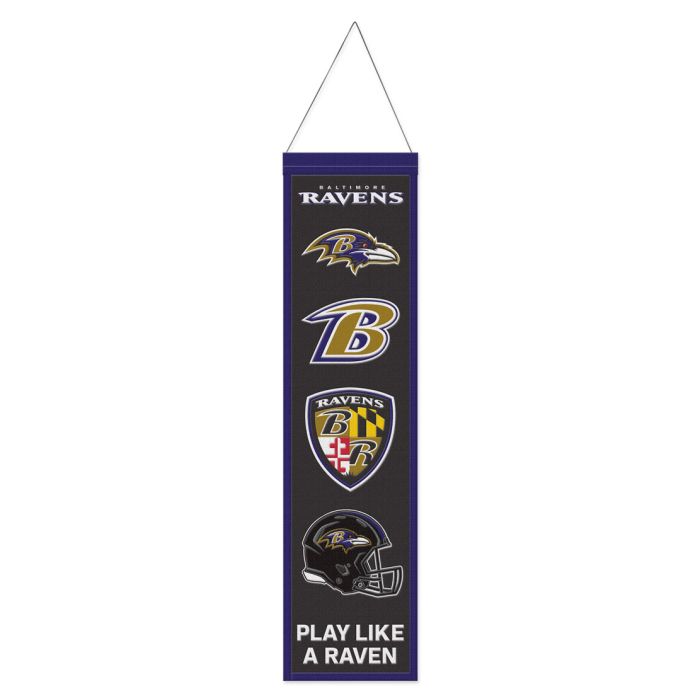 Baltimore Ravens 8" x 32" Wool Banner