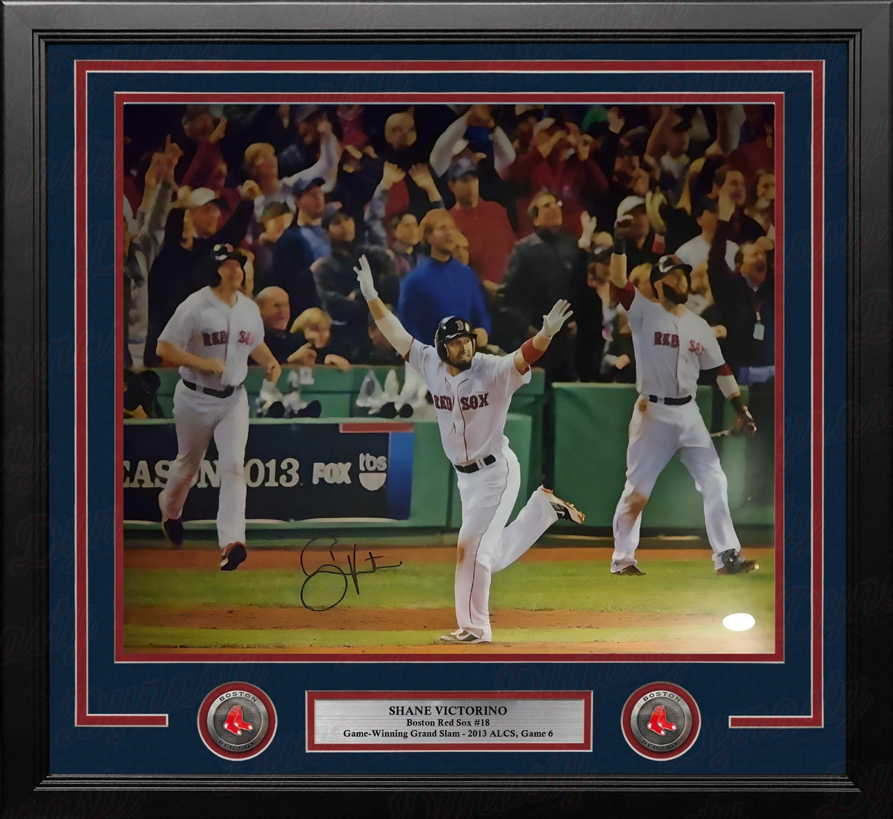 Shane Victorino 2013 ALCS Grand Slam Boston Red Sox Autographed 16" x 20" Framed Baseball Photo