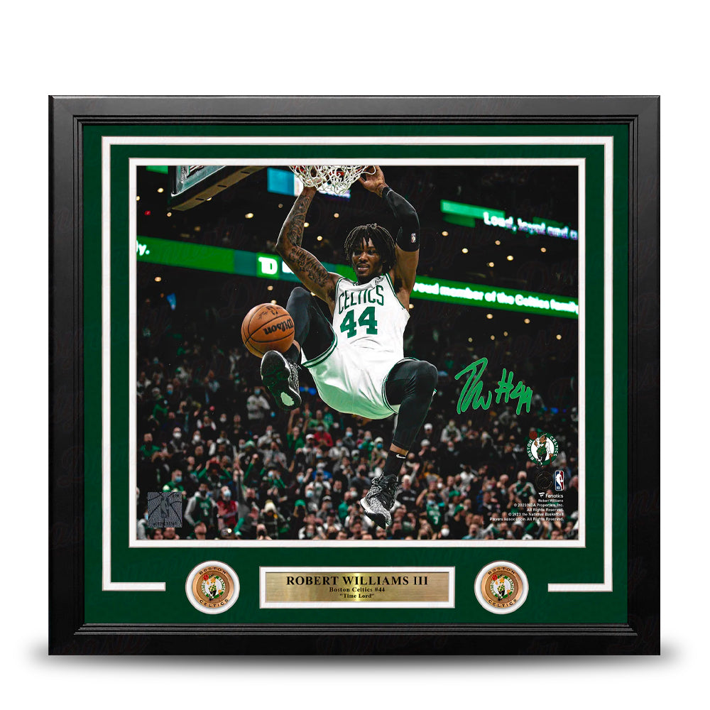 Robert Williams III Slam Dunk Boston Celtics Autographed Framed Basketball Photo