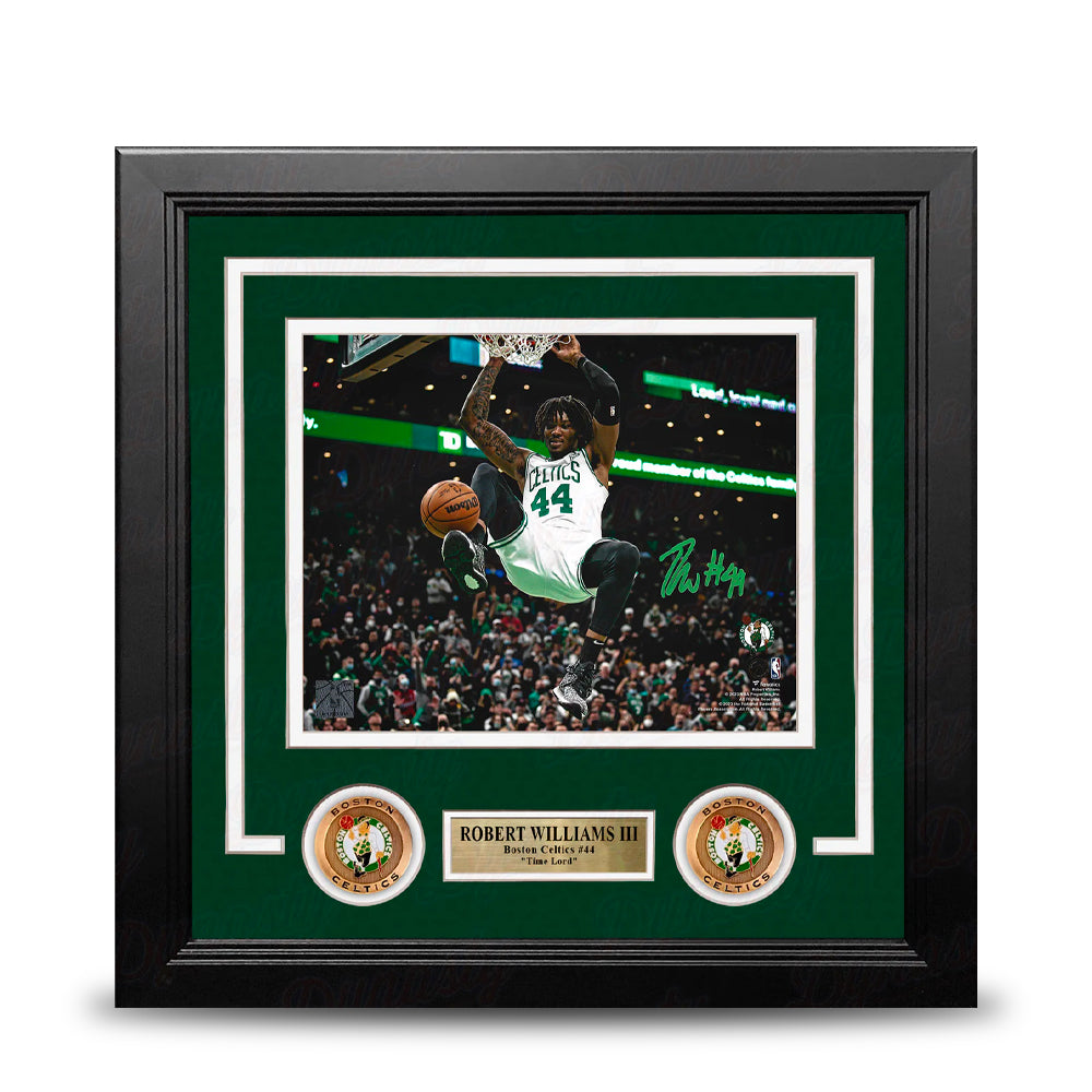 Robert Williams III Slam Dunk Boston Celtics Autographed Framed Basketball Photo