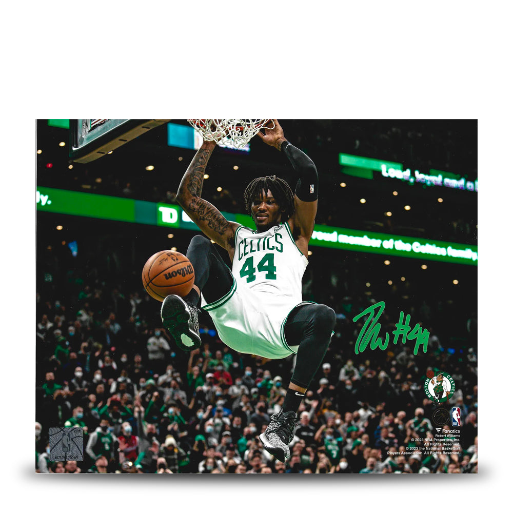 Robert Williams III Slam Dunk Boston Celtics Autographed Basketball Photo