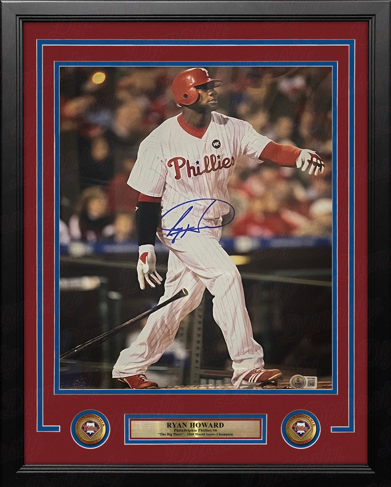 Ryan Howard Philadelphia Phillies Autographed 11" x 14" Framed Baseball Photo