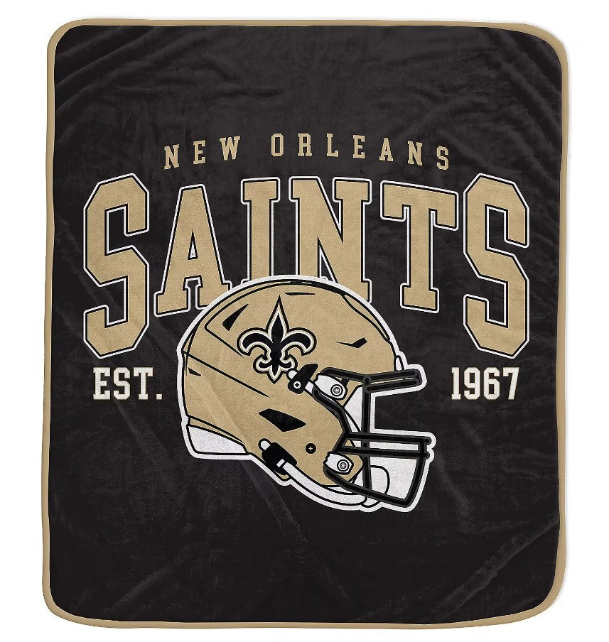 New Orleans Saints 50" x 60" Vintage Arch Block Blanket