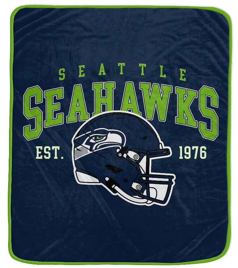 Seattle Seahawks 50" x 60" Vintage Arch Block Blanket