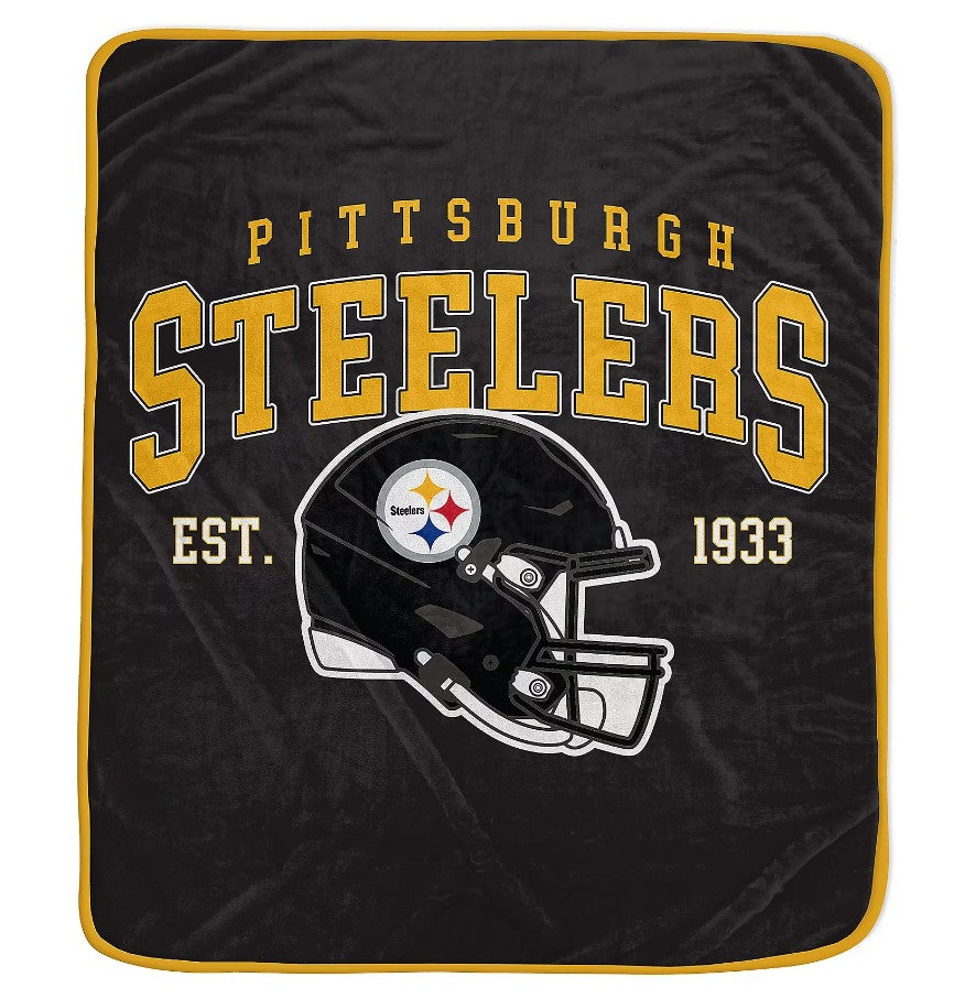 Pittsburgh Steelers 50" x 60" Vintage Arch Block Blanket