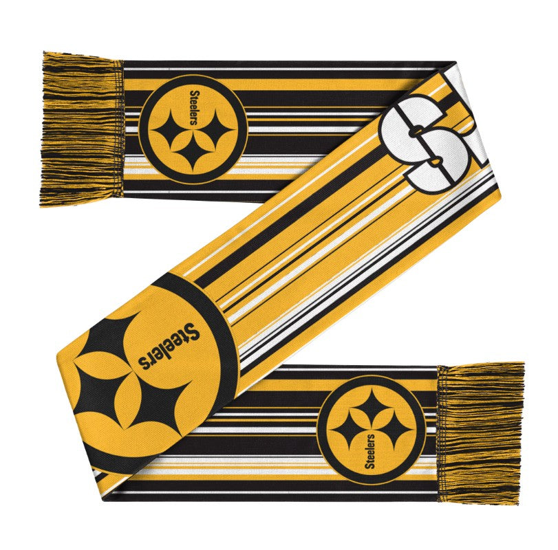 Pittsburgh Steelers Hyper Stripe Big Logo Scarf