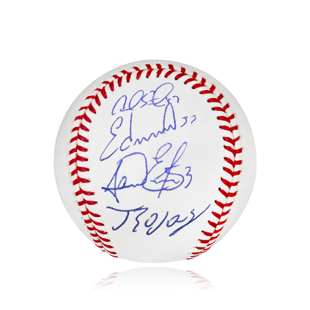 Johan Rojas, Carlos Estevez, Edmundo Sosa, Cal Stevenson Philadelphia Phillies Autographed Baseball