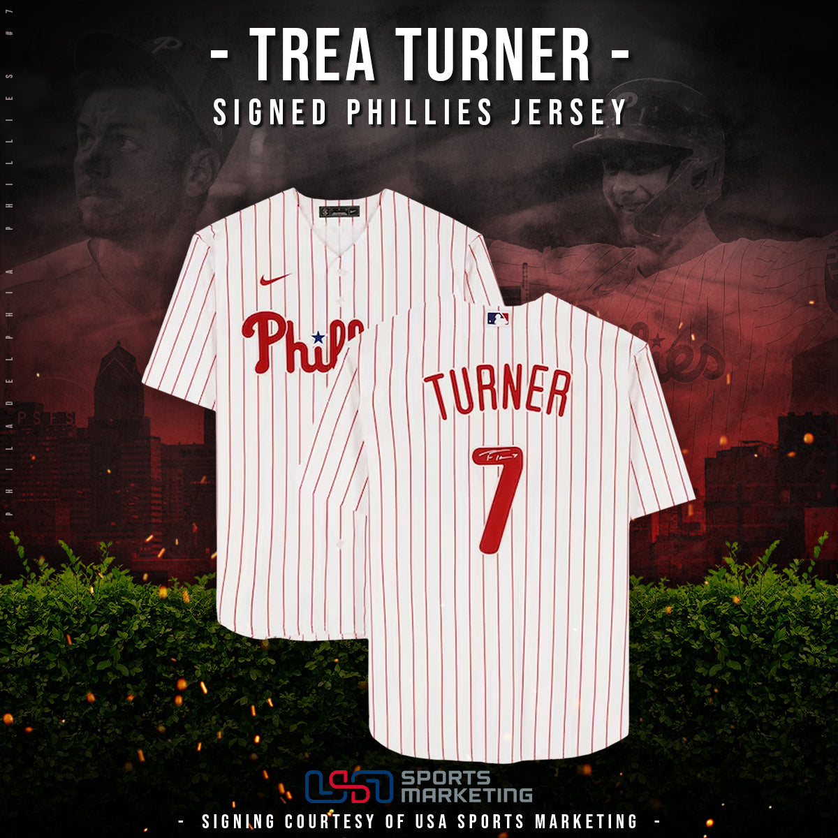 Trea Turner Philadelphia Phillies Autographed Jersey | Pre-Sale Opportunity