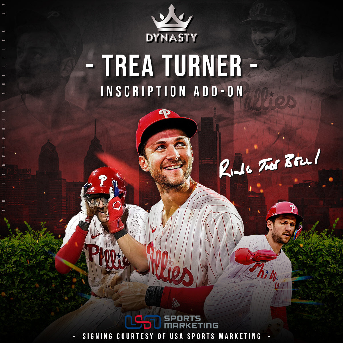 Trea Turner Philadelphia Phillies Inscription Add-On | Pre-Sale Opportunity