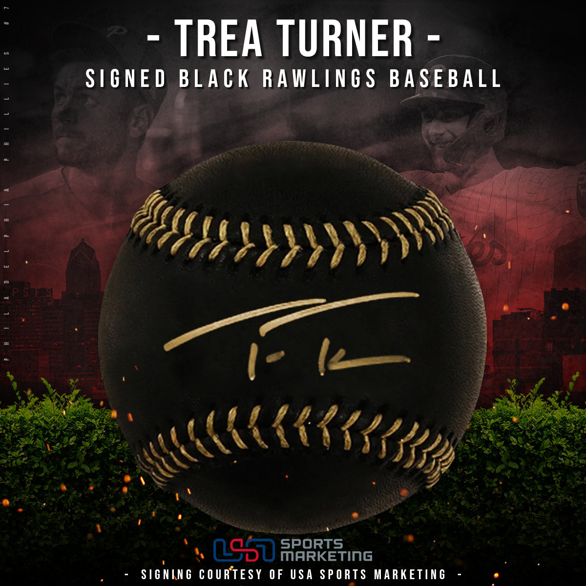 Trea Turner Philadelphia Phillies Autographed MLB Official Baseball | Pre-Sale Opportunity