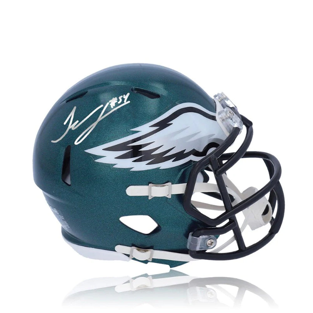 Jeremiah Trotter, Jr. Philadelphia Eagles Autographed Football Mini-Helmet