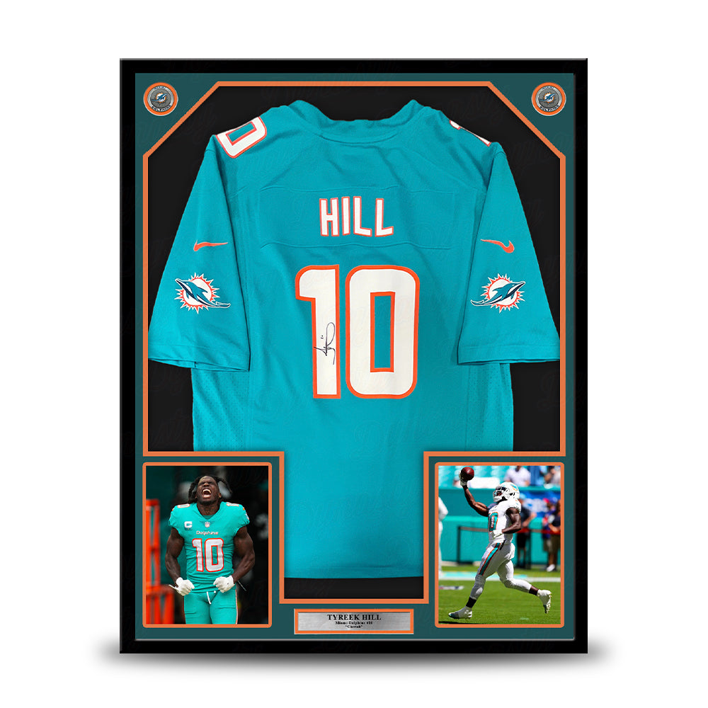 Tyreek Hill Miami Dolphins Officially Licensed Autographed Framed Game Jersey