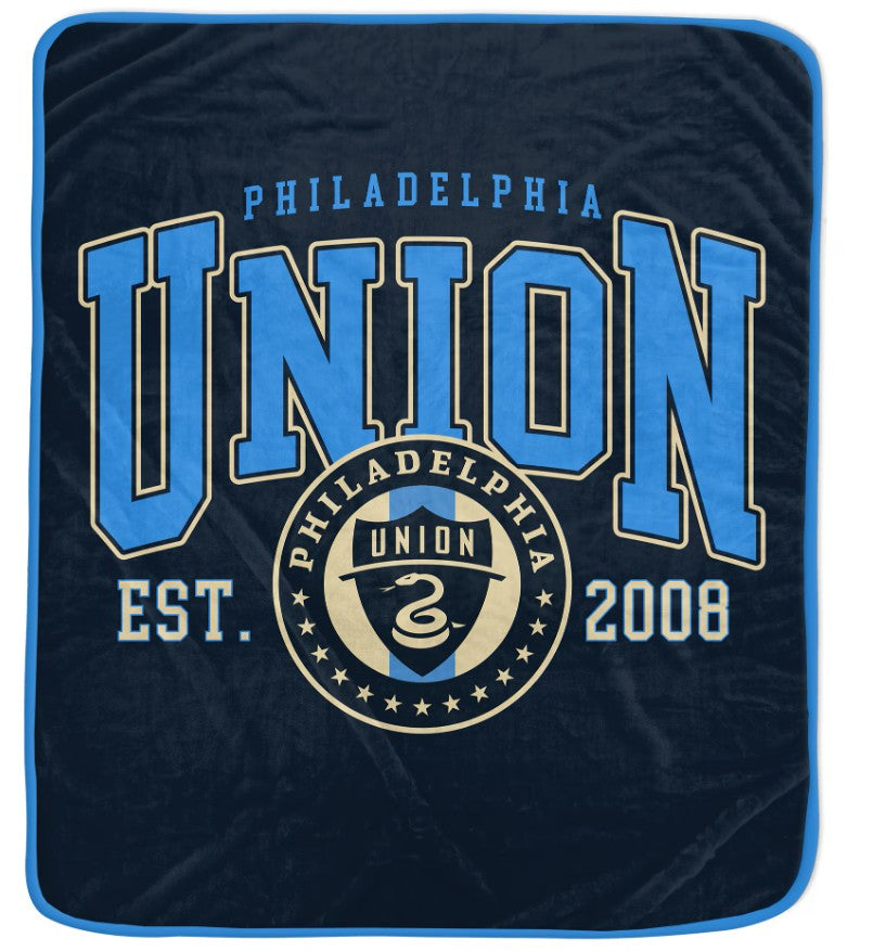 Philadelphia Union 50" x 60" Vintage Arch Block Blanket