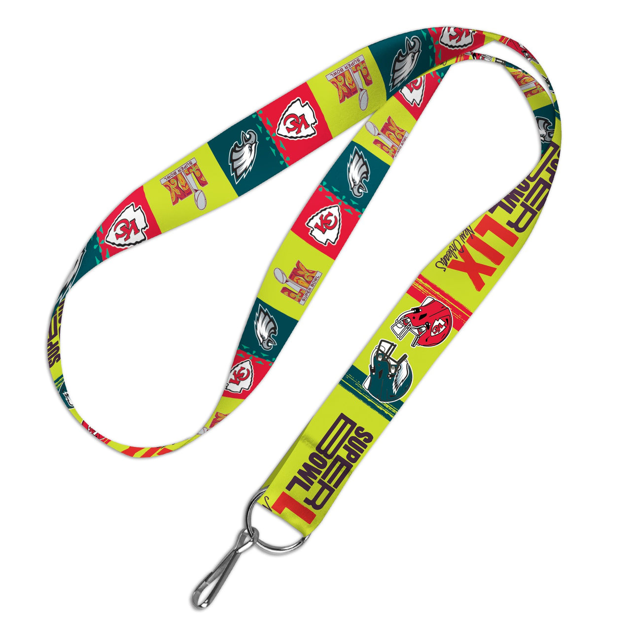 Philadelphia Eagles & Kansas City Chiefs Super Bowl LIX Dueling Lanyard