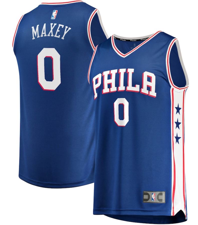 Framed Tyrese Maxey Philadelphia 76ers Autographed White Nike 2022-2023  City Edition Swingman Jersey with Mad Max Inscription