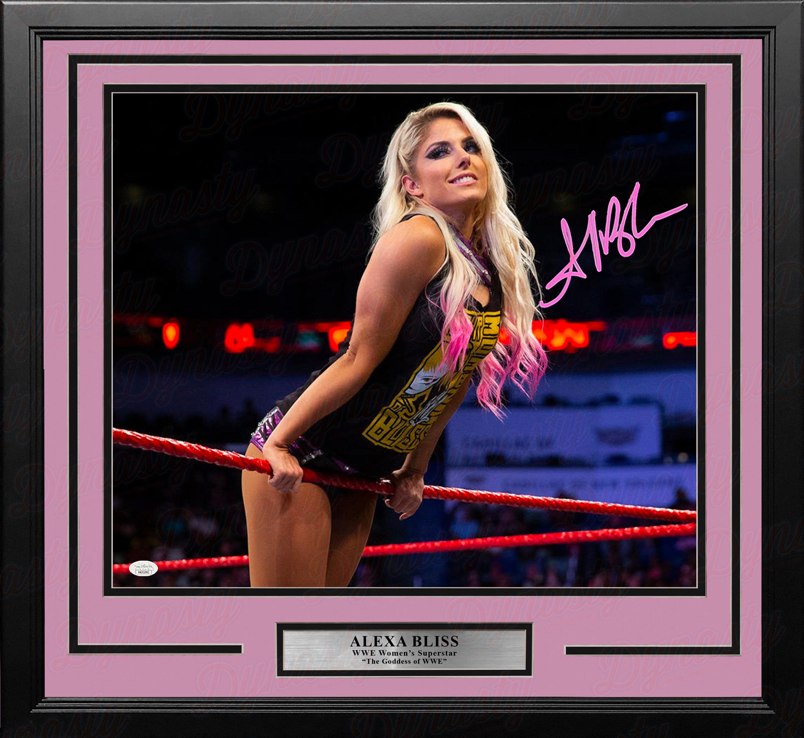 Alexa Bliss Signed WWE good 11x17 Photo (ACOA)