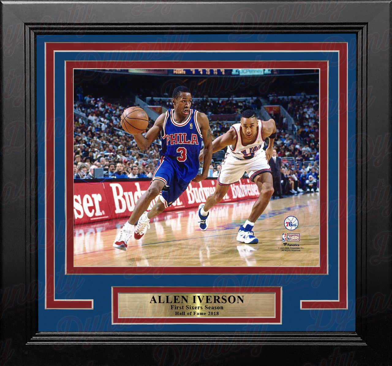 Tyrese Maxey in Action Philadelphia 76ers 8 x 10 Framed Basketball Photo  with Engraved Autograph - Dynasty Sports & Framing