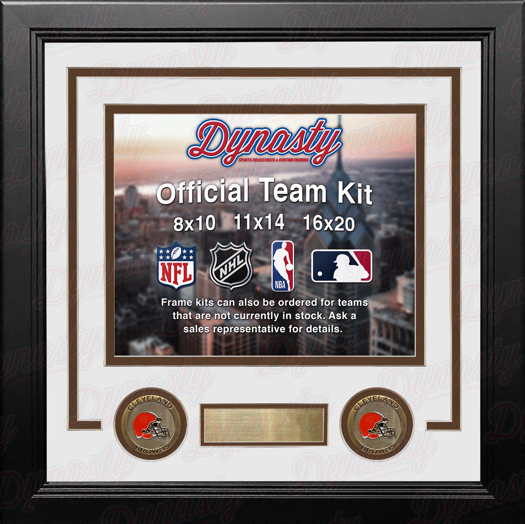 Fanatics Authentic Cleveland Browns 16 x 20 Deluxe Vertical Photograph Frame with Team Logo