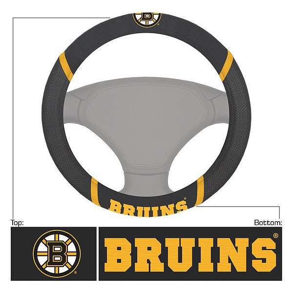 Boston Bruins Deluxe Steering Wheel Cover - Dynasty Sports & Framing 