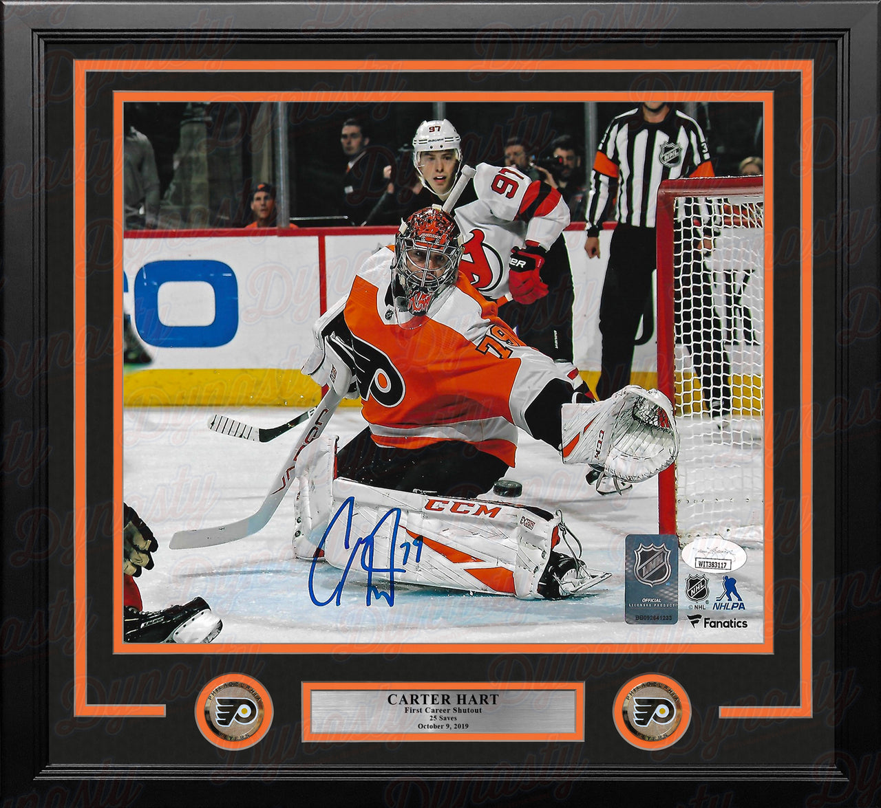 Carter Hart Philadelphia Flyers Autographed Hockey Breakaway