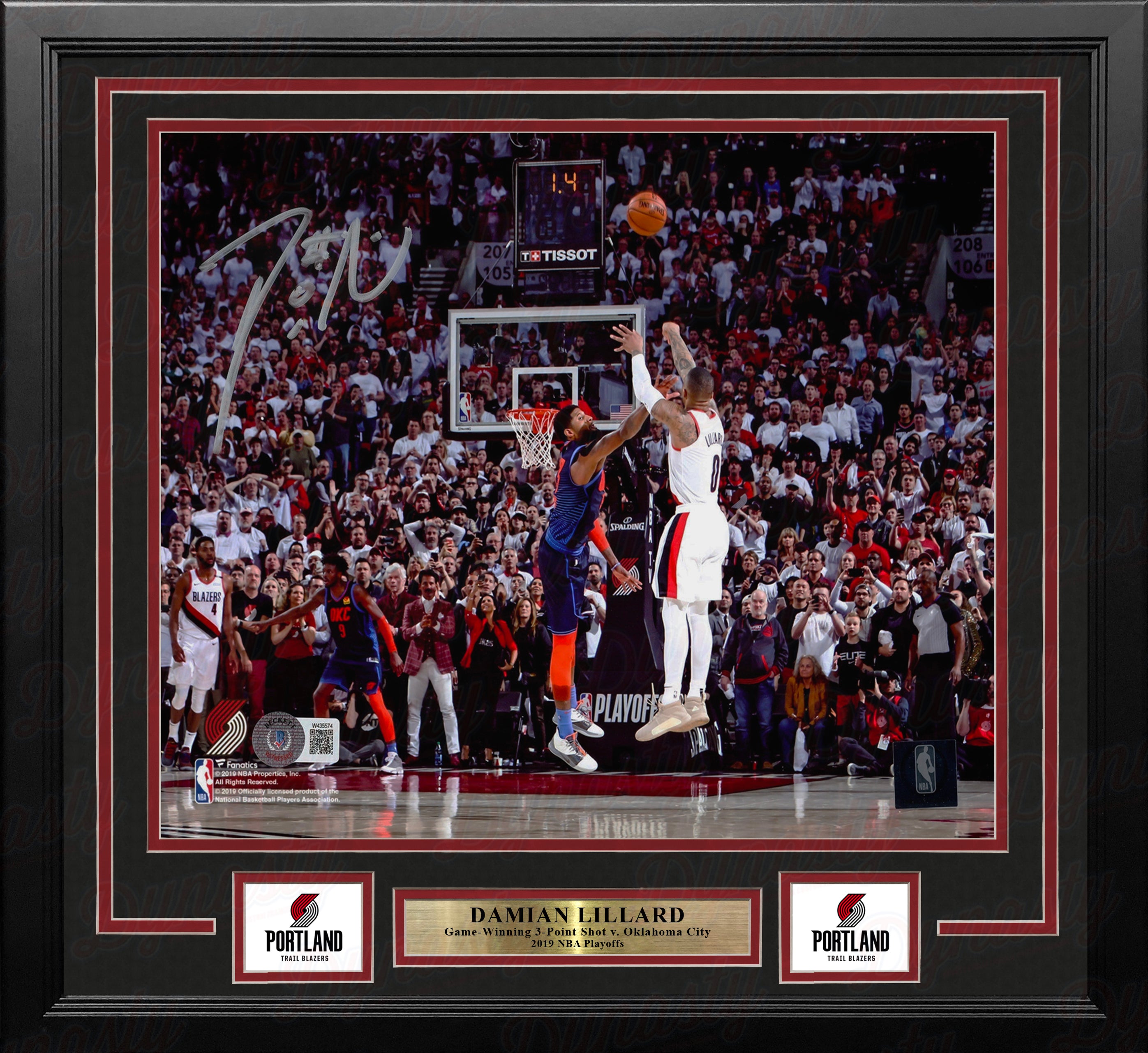 DAMIAN LILLARD SIGNED 11x14 store PHOTO BECKETT AUTHENTICATED