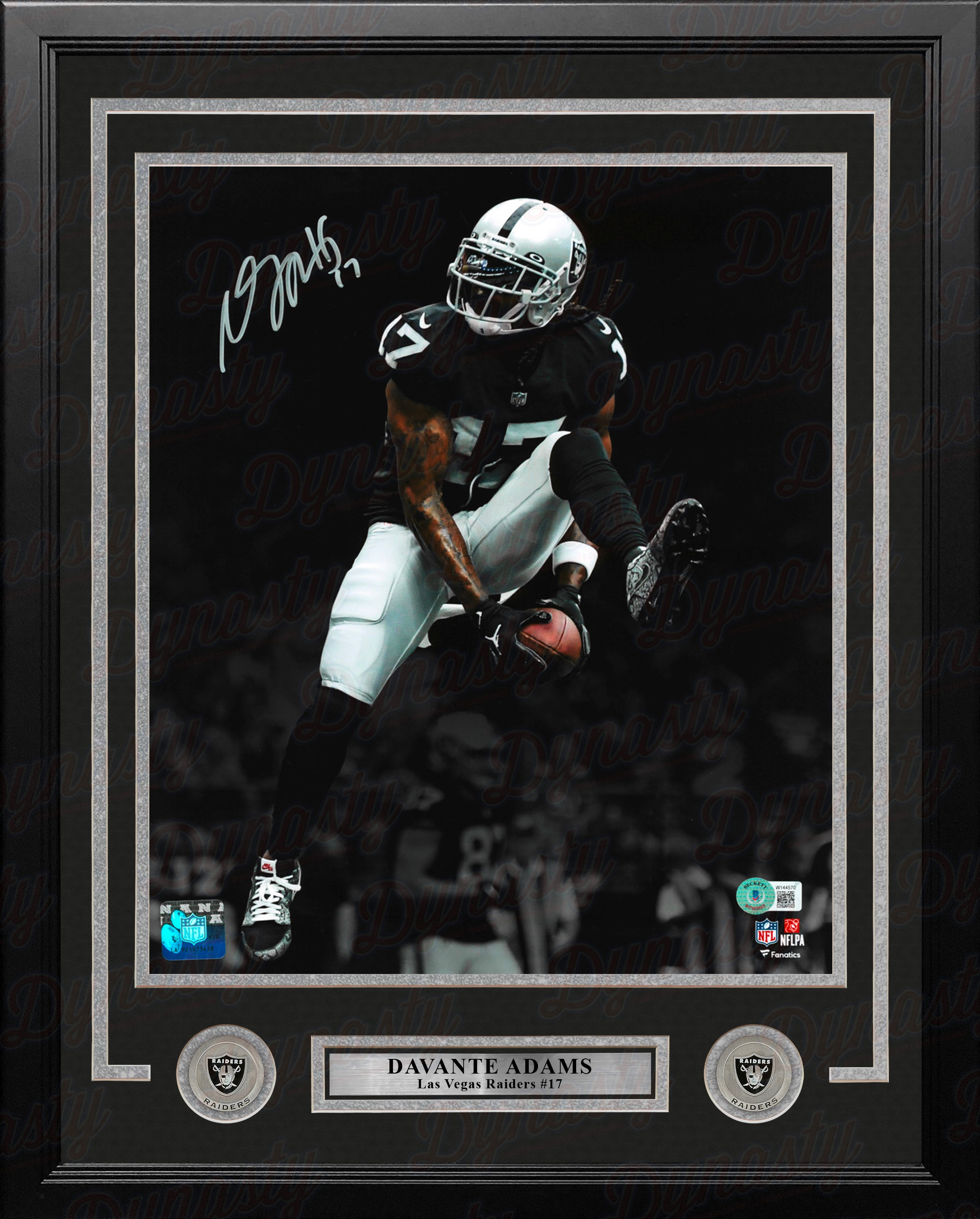 Lot - Derek Carr Signed And Framed Raiders Card