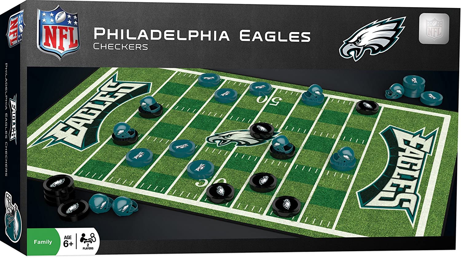 Philadelphia Eagles Checkers Board Game - Dynasty Sports & Framing 