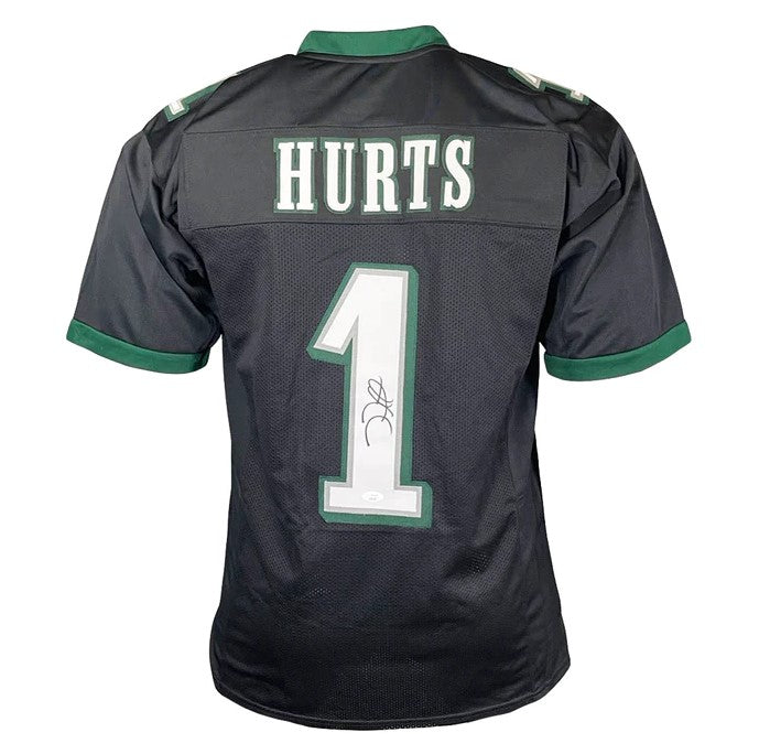 Jalen Hurts Signed Philadelphia Eagles 35 x 43 Framed Jersey (PSA Hologram)  Q.B