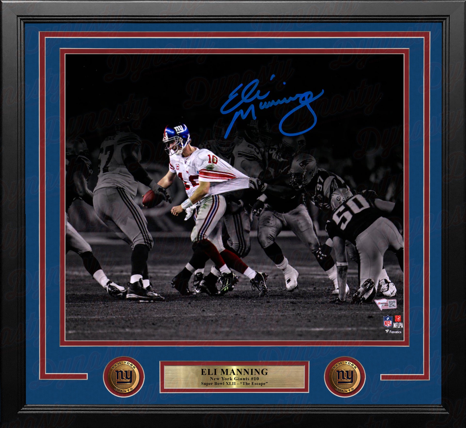 Eli Manning & David Tyree Autographed Framed 11x14 Sports Illustrated Cover  Photo Blowup Super Bowl XLII Helmet Catch Beckett BAS #AB93859 - Mill Creek  Sports