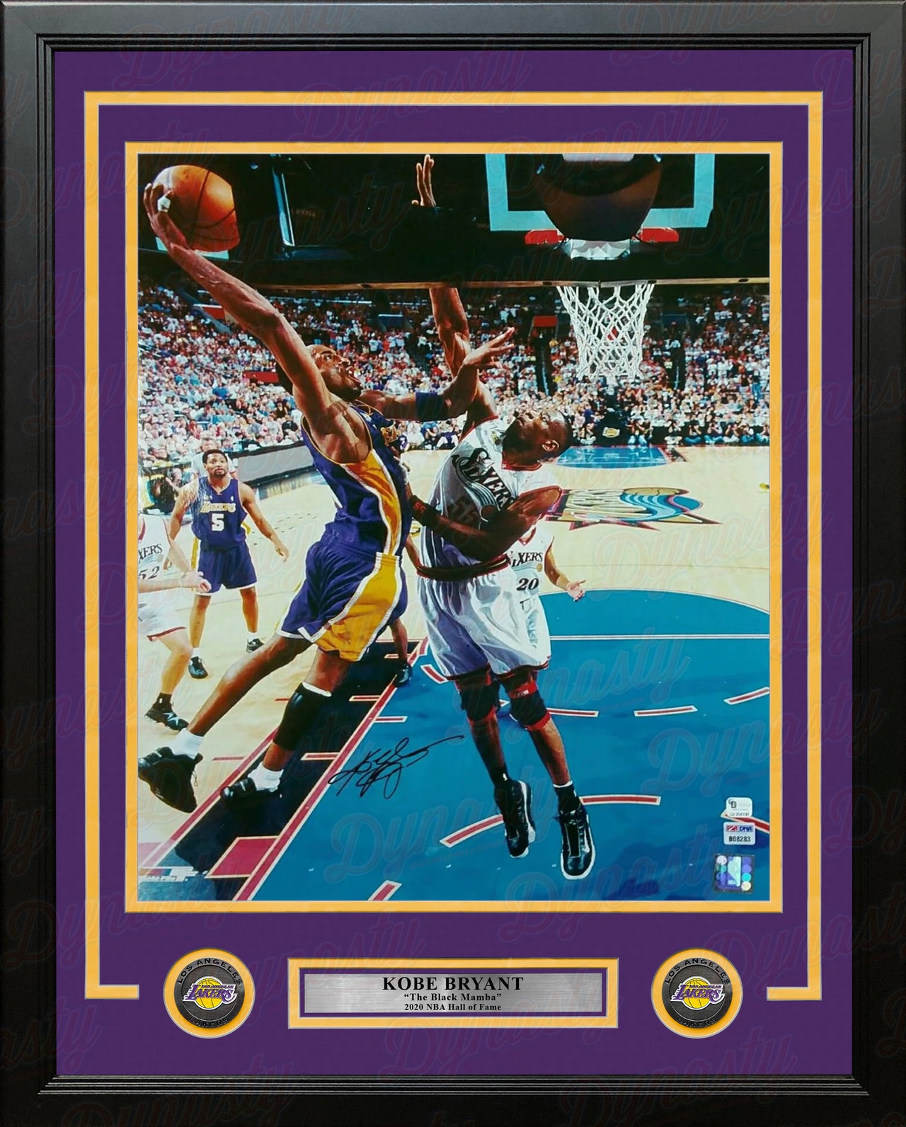 Kobe Bryant Framed #8 Jersey with Autographed Card