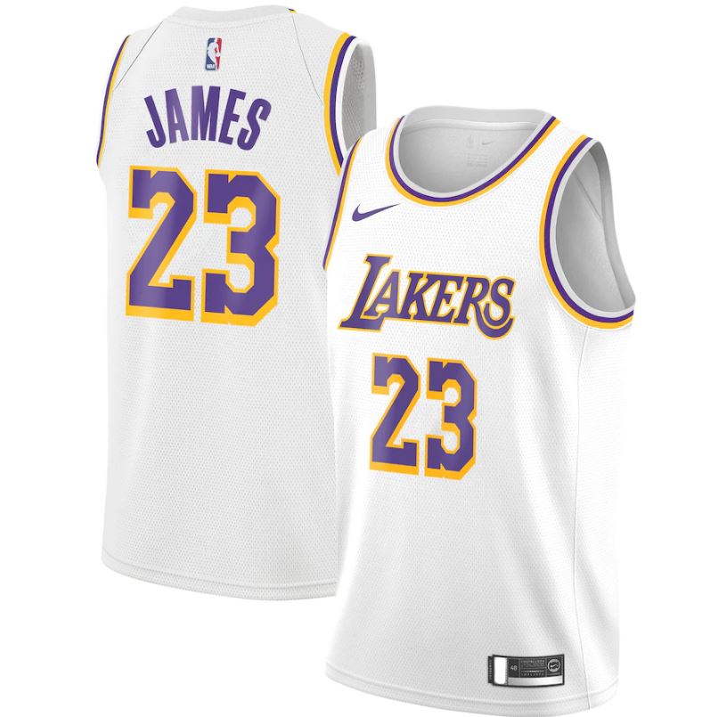 LeBron James Autographed Los Angeles Lakers White Authentic