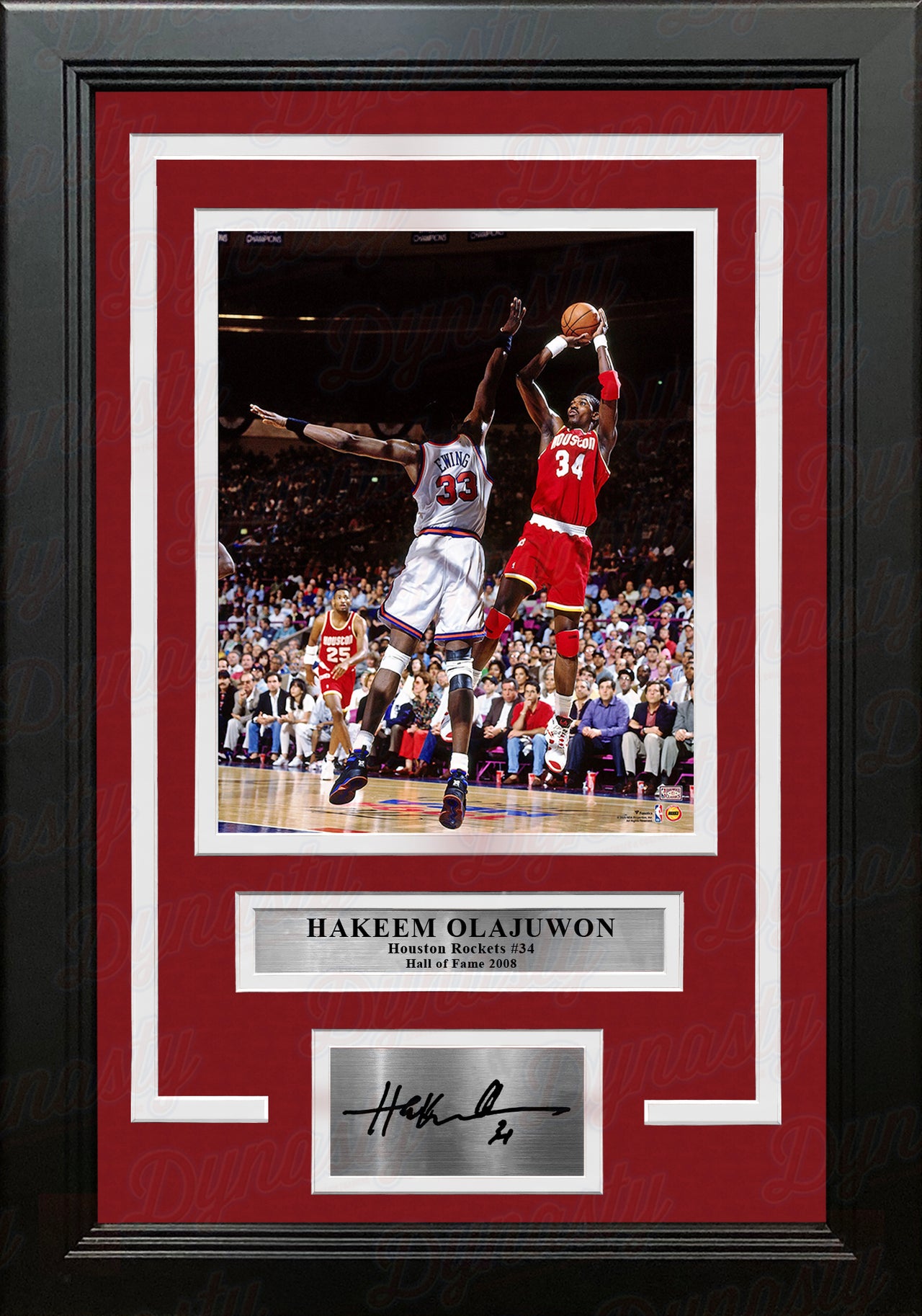 Houston Rockets 1994 & 1995 NBA Champions Autographed Red