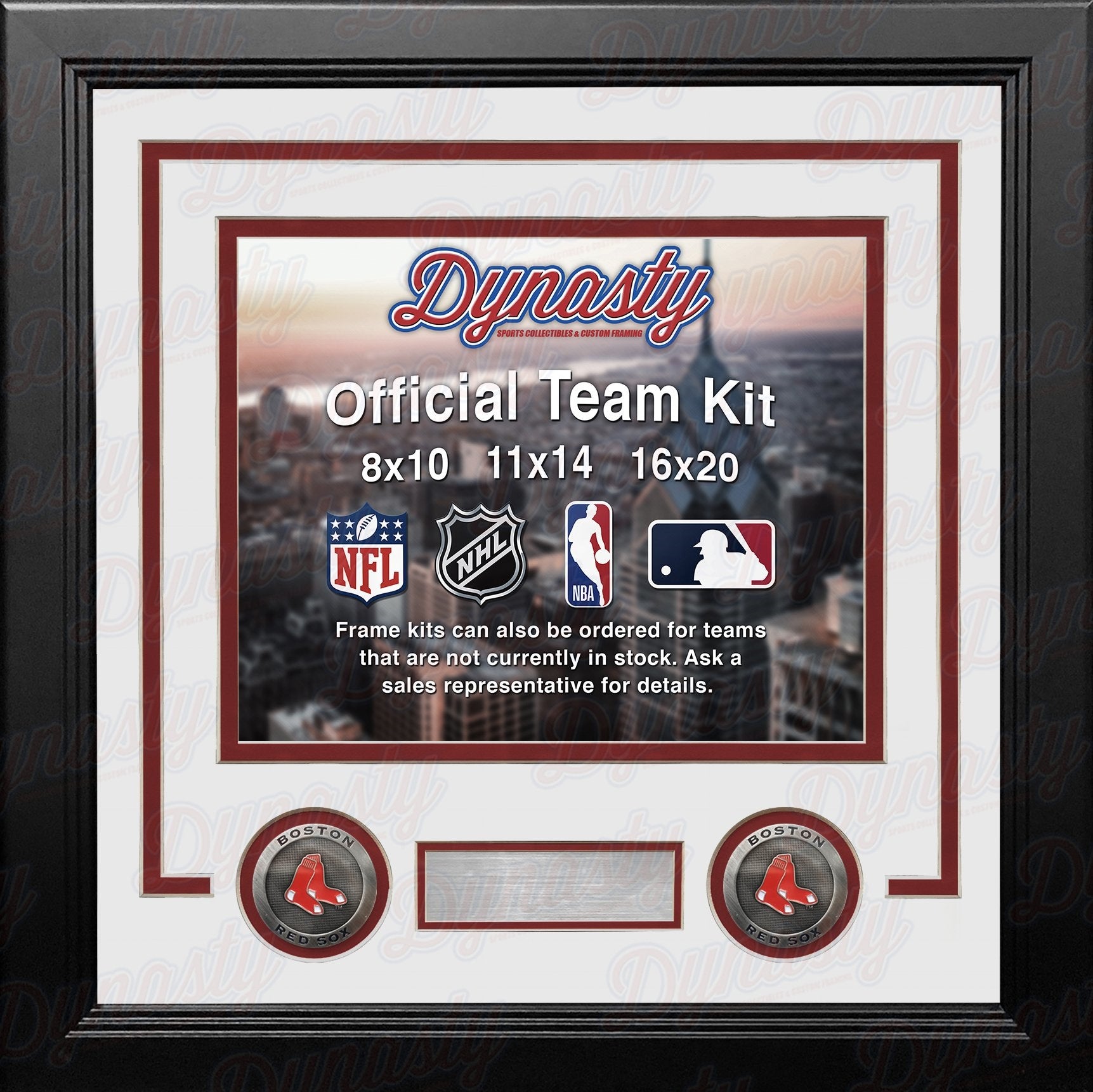 Two top Red Sox commemorative, framed collectibles