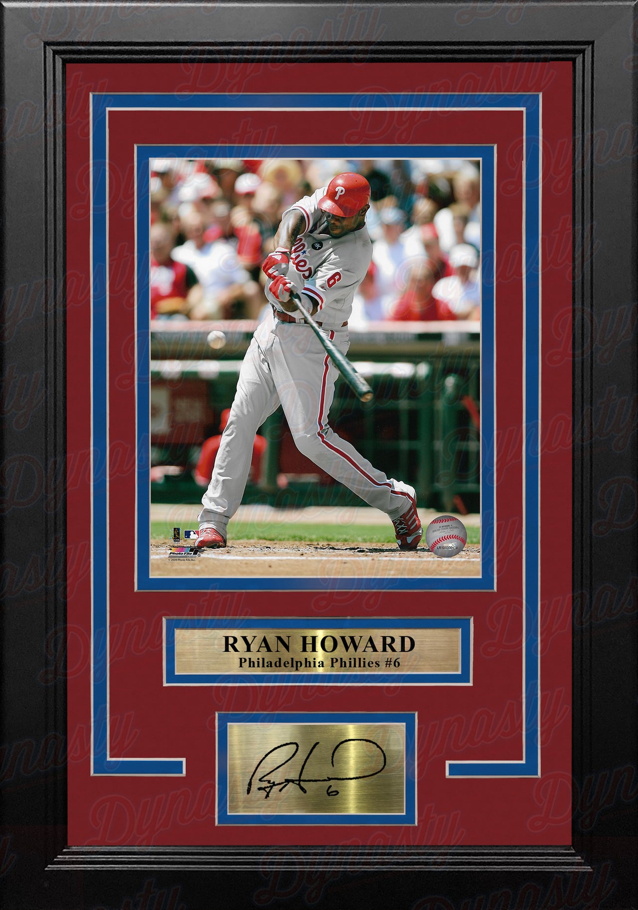 MLB Philadelphia Phillies Ryan Howard Facsimile Autograph Mini